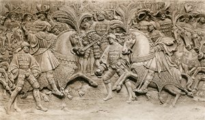 VIII. Henrik és I. Ferenc találkozása az Aranyszövet mezőjén, 1520, 1902 alkotó: Unbekannt