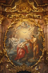 Melki apátság Jézus megkeresztelkedése, Melk, Ausztria alkotó: Unbekannt