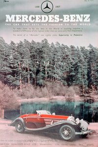 Mercedes-Benz autóhirdetés, 1937 alkotó: Unbekannt