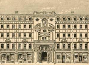 Mercers-kápolna, amelyet a tűzvész után újjáépítettek, 1897. alkotó: Unbekannt