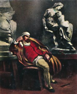 Michelangelo 1475-1564. - Delacroix festménye, 1934. alkotó: Unbekannt