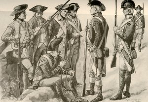 Katonai egyenruha Amerikában, 1770, 1937. alkotó: Unbekannt