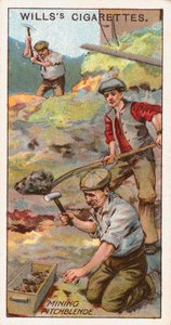 Mining Pitchblende, Cornwall, Anglia, 1916 alkotó: Unbekannt