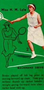 Miss N. M. Lyle – Backhand Drive, 1935. alkotó: Unbekannt