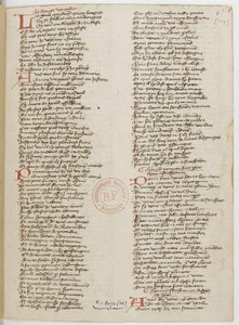 Párizsi Menagier, kéziratos oldal, 1393 alkotó: Unbekannt