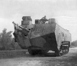 Mobil tüzérségi darab, Moronvilliers, Franciaország, Első világháború, 1917. május 5 alkotó: Unbekannt