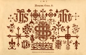 Monogramok, keresztek stb., 1862 alkotó: Unbekannt