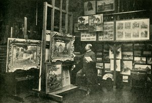 Monsieur Detaille műtermében, 1900. alkotó: Unbekannt