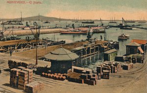 Montevideo – A kikötő, c1900 alkotó: Unbekannt