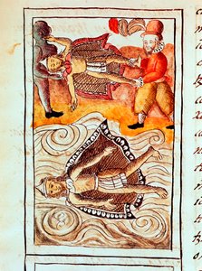 II. Montezuma, az utolsó azték császár, 1520 alkotó: Unbekannt