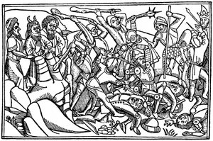 Mózes imádkozik Izrael győzelméért, 1480 1964 alkotó: Unbekannt