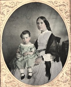 Anya és gyermeke, c. 1860. alkotó: Unbekannt