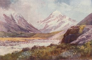 Mount Cook, Új-Zéland, 1923. alkotó: Unbekannt