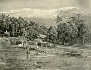 Mount Wellington, a Huon Road felől, 1901. alkotó: Unbekannt