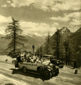 Hegyre néző Schönecknél a Grossglockner magas alpesi úton, Ausztria, 1935. alkotó: Unbekannt