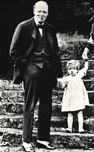 Mr. Churchill a lányával, 1924, 1945. alkotó: Unbekannt