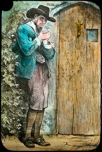 Mr Fearing a kapuban, a Pilgrims Progress című filmből, a 19. század végén vagy a 20. század elején alkotó: Unbekannt