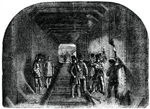 Stephenson úr az utolsó szegecs behelyezése, 1886 alkotó: Unbekannt