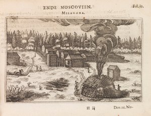 Moszkva, Milagona. Illusztráció Antonis Goeteeris Journael vande legatie... című művéhez, c1616-1617. alkotó: Unbekannt