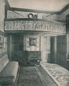Zenei Galéria szoborral, c1893. alkotó: Unbekannt