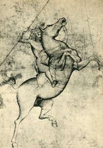 Meztelen férfi lovon, 15. század eleje, 1943. alkotó: Unbekannt