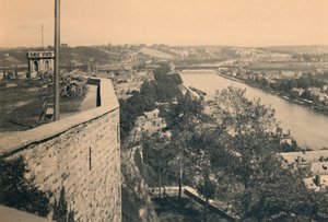 Namur. Tourelle des Guetteurs és a Sambre és a Meuse összefolyása, 1900 alkotó: Unbekannt