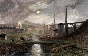 Nant-y-Glow Vasművek, Monmouthshire, Wales, c1780, c1830 alkotó: Unbekannt