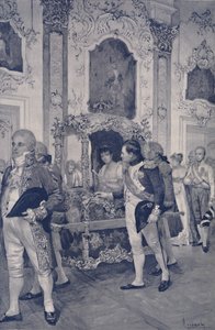 Napóleon és az osztrák császárné Drezdában, 1812, 1896. alkotó: Unbekannt