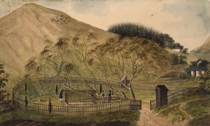 Napóleon temetkezési helye a Szent Ilonán, 1833 alkotó: Unbekannt