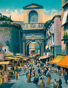Nápoly – Porta Capuana, c1900. alkotó: Unbekannt
