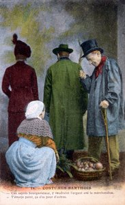 Sarthe natív viselete, 1900 alkotó: Unbekannt