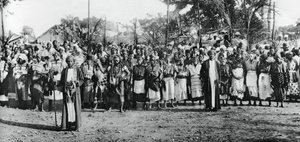 Őshonos táncosok Mombasában, 1924-1925, 1937 alkotó: Unbekannt