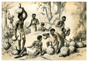 Natives Making Pombe, 1883 alkotó: Unbekannt