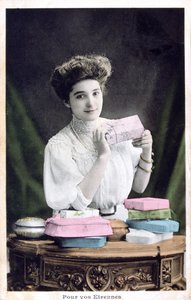 Újévi ajándék, francia képeslap, c1900 alkotó: Unbekannt