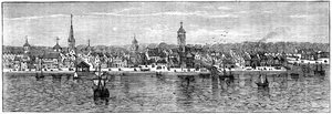 New York a 18. század közepén, 1880 körül alkotó: Unbekannt