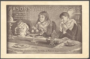 Newball és Mason boresszenciák, 1890-es évek alkotó: Unbekannt