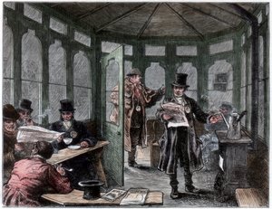 Newley menedéket és üdítőházat emelt taxisok számára, 1820-1870 alkotó: Unbekannt