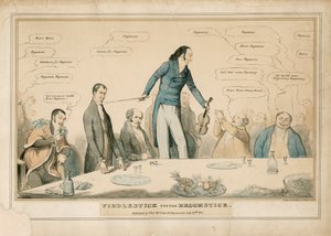 Niccolo Paganini - karikatúra alkotó: Unbekannt