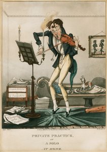 Niccolo Paganini - karikatúra alkotó: Unbekannt