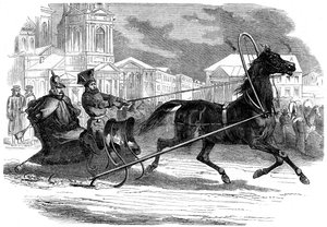 I. Miklós 1796-1855, Oroszország császára droshkyjában, Szentpétervár, 1853 alkotó: Unbekannt