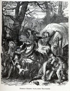 Norman Barons Waylaying Travelers, 1882 alkotó: Unbekannt