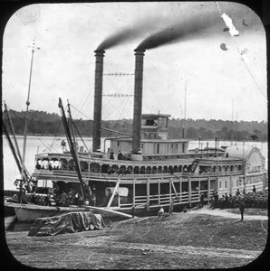 Northern Line Packet Company lapátos gőzhajó Lake Superior, USA, 1870-es évek alkotó: Unbekannt
