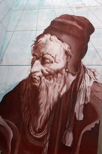 Nostradamus falfestmény Salon-de-Provence-ban, Salon-de-Provence-ban, Franciaországban alkotó: Unbekannt