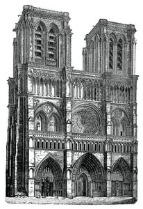 Notre Dame, Párizs, 1870 alkotó: Unbekannt