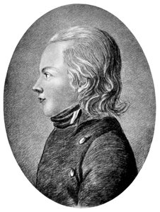 Novalis Friedrich von Hardenberg, német romantikus költő és regényíró, 1800 körül alkotó: Unbekannt