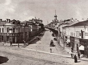 Novaja Basmannaja utca, Moszkva, Oroszország, 1880-as évek alkotó: Unbekannt