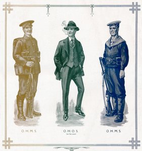 O.H.M.S, O.H.O.S. önállóan, O.H.M.S., 1916 alkotó: Unbekannt