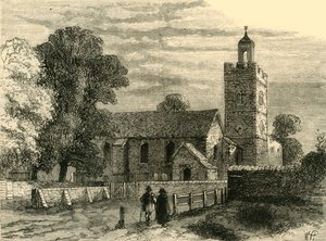 Régi Camberwell templom 1750-ben, 1878 körül. alkotó: Unbekannt