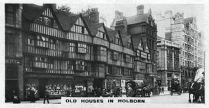 Régi házak Holbornban, Londonban, az 1920-as években alkotó: Unbekannt