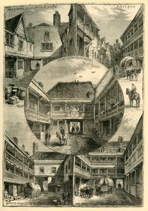Régi fogadók Southwarkban, 1878. alkotó: Unbekannt
